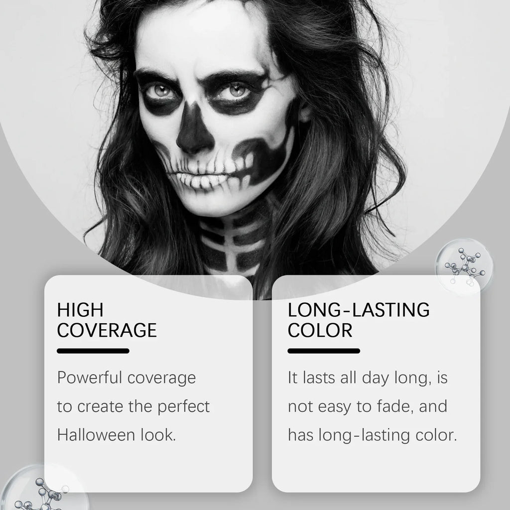 Halloween Face & Body Paint – Waterproof Clown Cosplay Cream