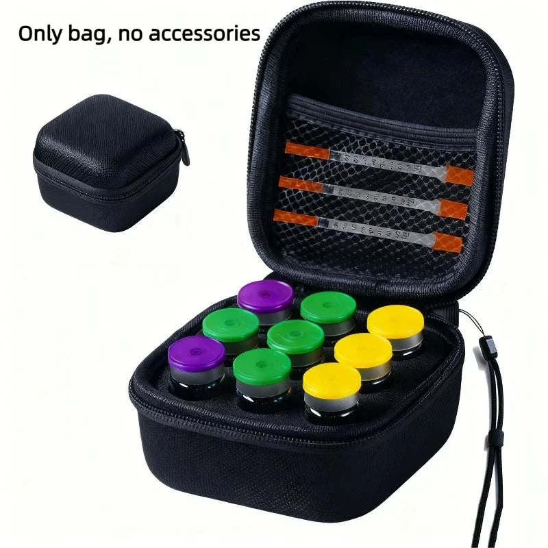 9-Slot Waterproof EVA Vial & Essential Oil Storage Case