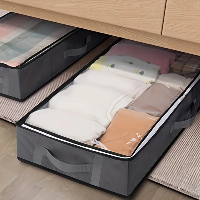 Dustproof Under-Bed Storage Box with Reinforced Handles