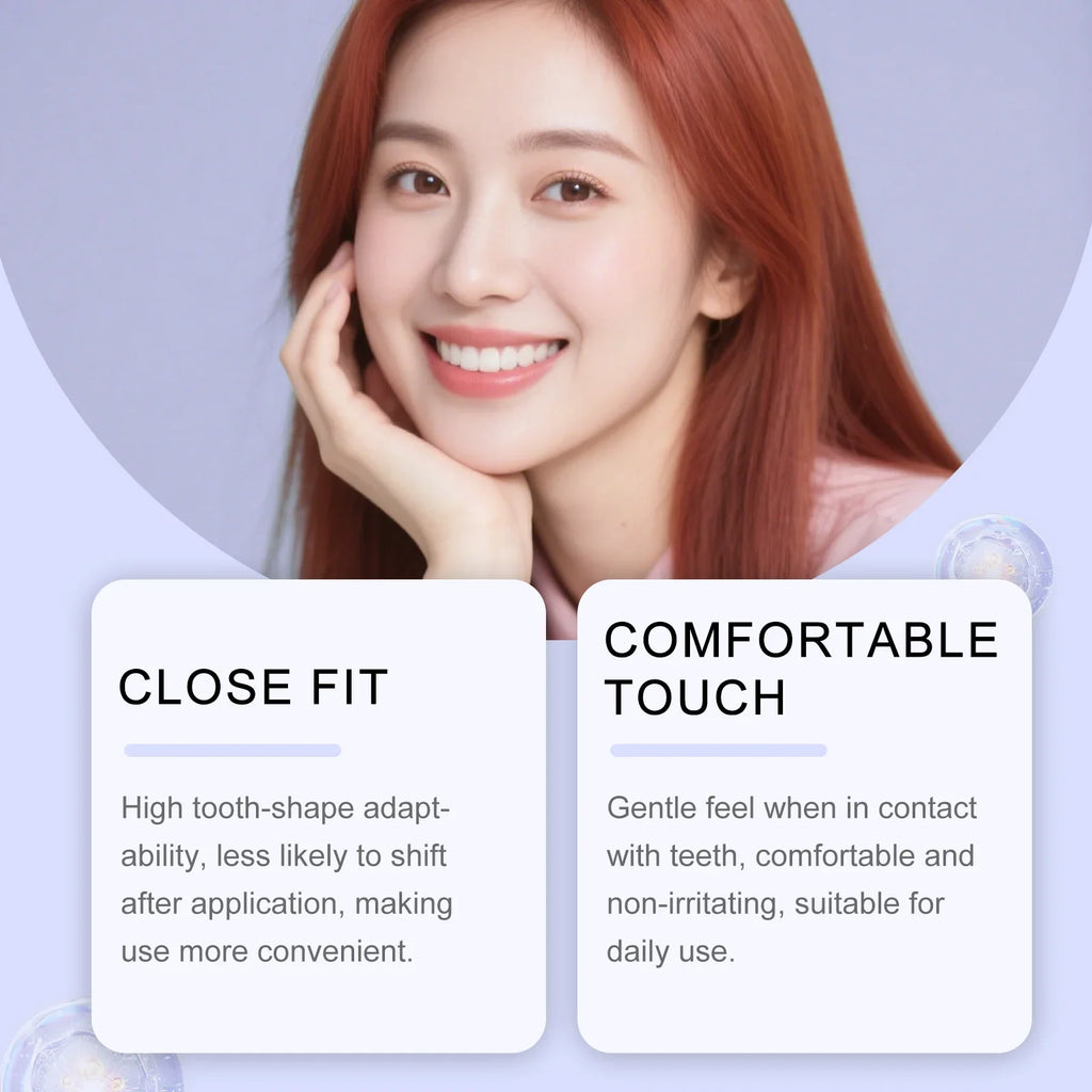 Purple Teeth Whitening Strips – Mint, Enamel Safe | 14 Strips