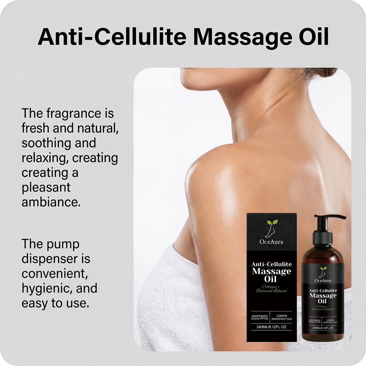 Collagen Anti-cellulite Massage Oil Abdomen Thigh Firming Nourishing