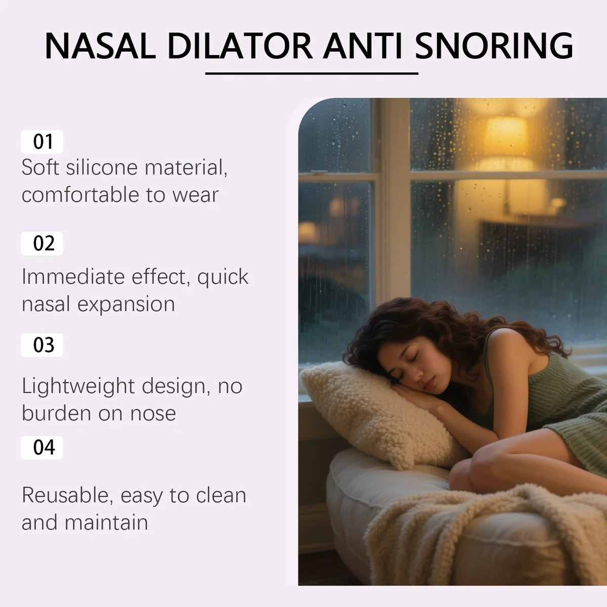 Laniska Nasal Dilator | Soft Breathing Aid for Better Sleep