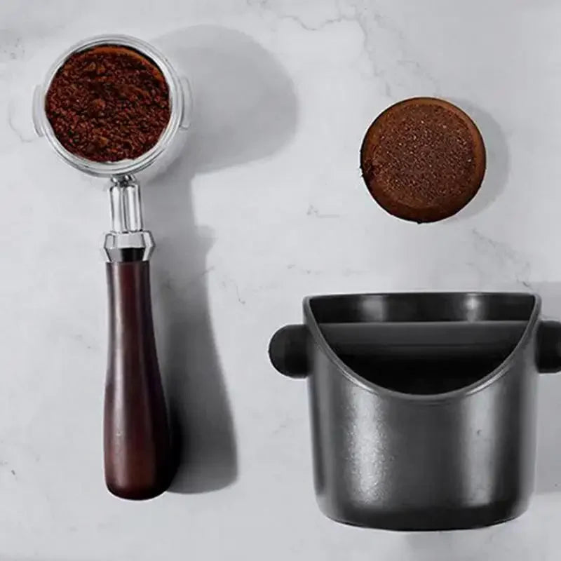 Coffee Powder Box Black Slag Bucket Deep Bowl Dump Bin Detachable