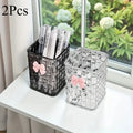 Cosmetic & Desk Organizer Set – Makeup Brush & Pen Holder