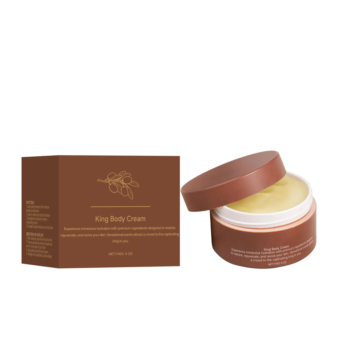 Shea Butter Body Cream – Deep Hydration & Keratin, 114g