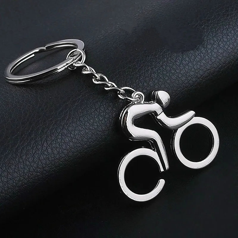 Metal Bicycle Cycling Keychain – Stainless Steel Bike Keyring