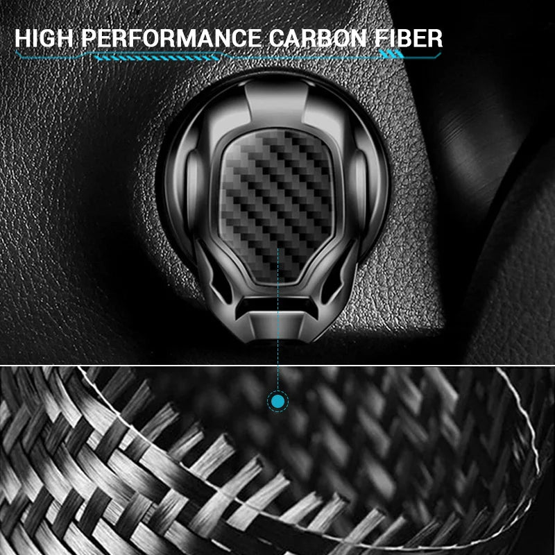 3D Metal Push Start Button Cover | Car Ignition Protector