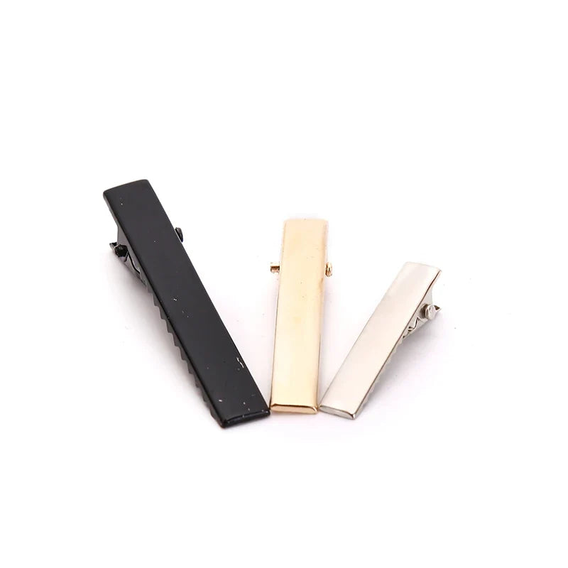 100 Pcs Alligator Hair Clip Blanks | DIY Hairpin Findings