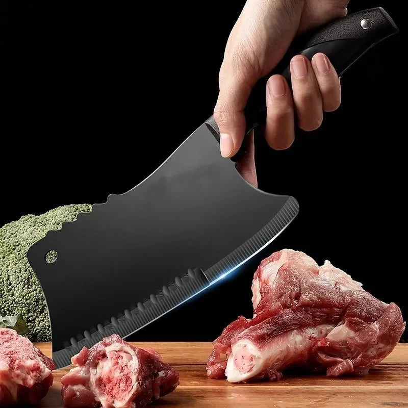 Professional Stainless Steel Cleaver Knife – Sharp Chef's Slicer