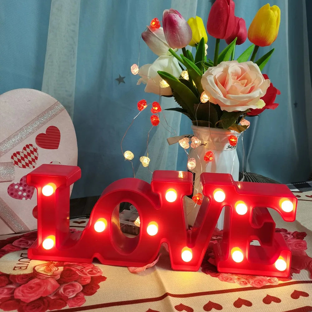 A36T-Love Letter Lamp English Romantic Surprise Decoration Modeling