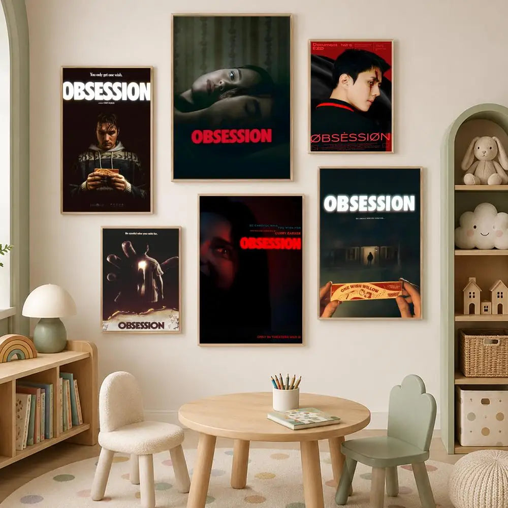 Movie Obsession Self-Stick HD Wall Art Poster | Waterproof Decor