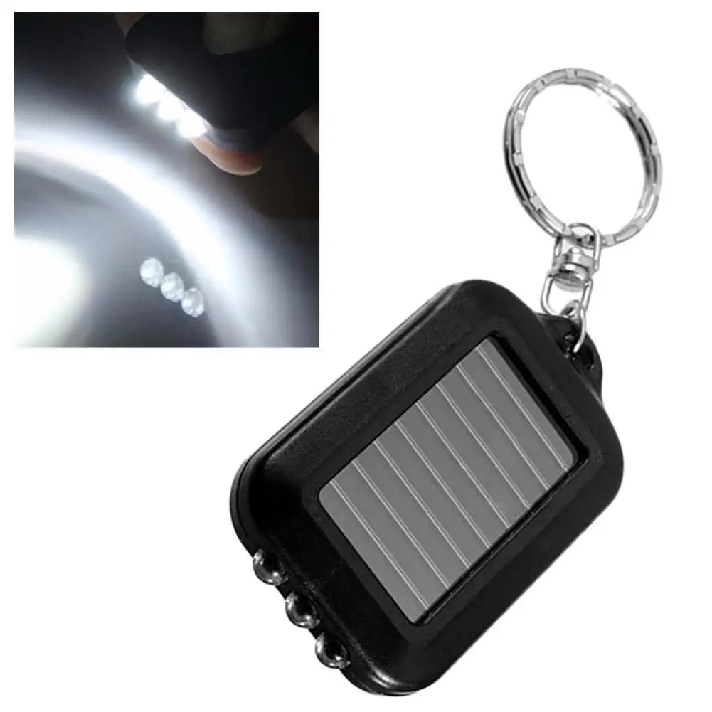 Solar Flashlight Keychain – 160 Lumen Mini Torch | 1/2/3 Pack