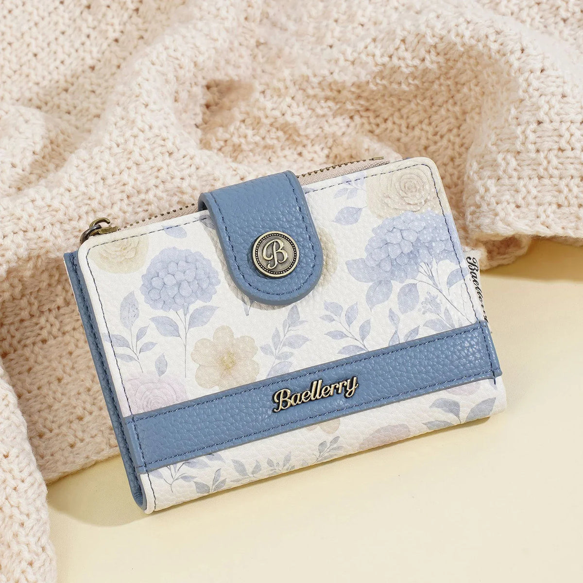 Women's Korean Style PU Leather Short Wallet | Multi Card Slots