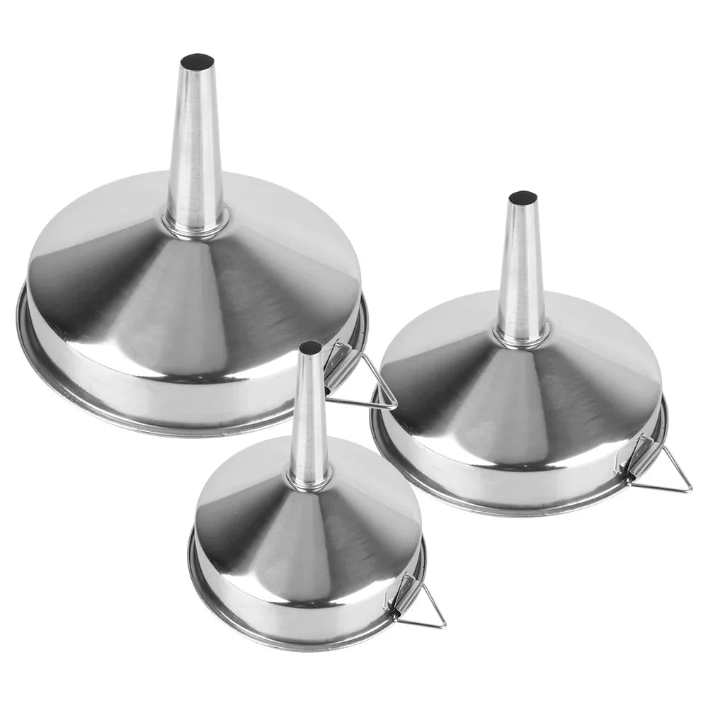 Stainless Steel Wide Mouth Funnel for Canning, Oil & Bar