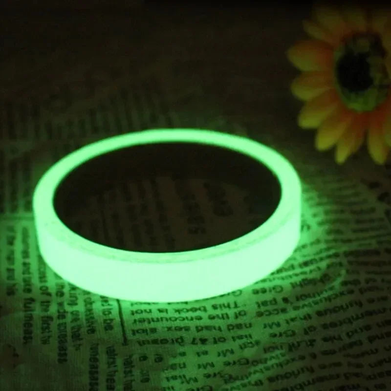 Glow-in-the-Dark Self-Adhesive Tape | Waterproof Luminous Safety