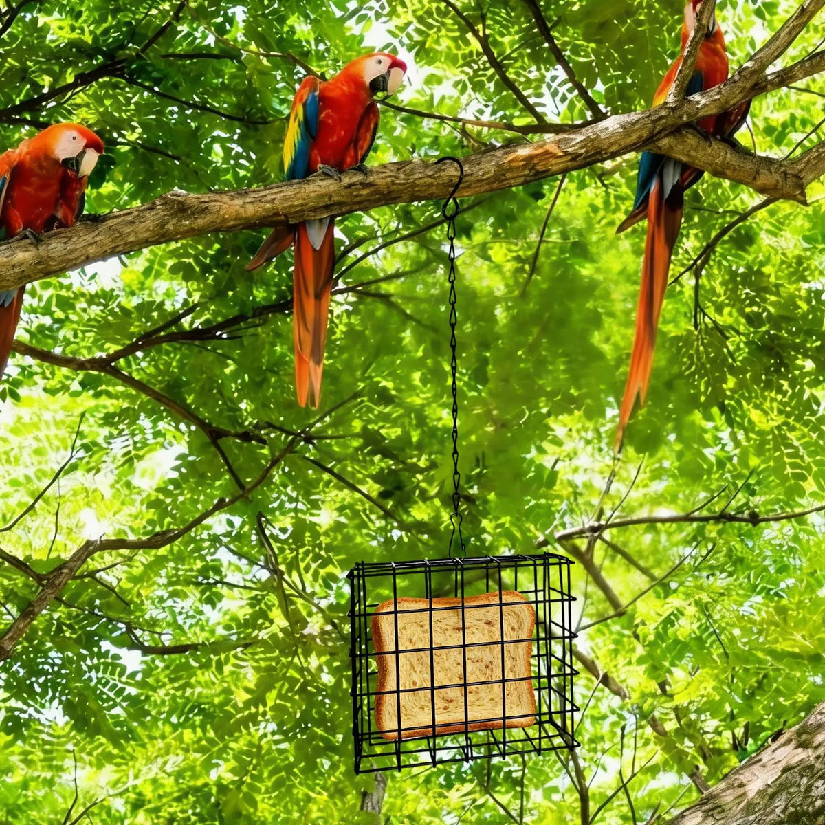 Suet Feeder Squirrel Proof Reusable Birdwatching Station Bird Balcony