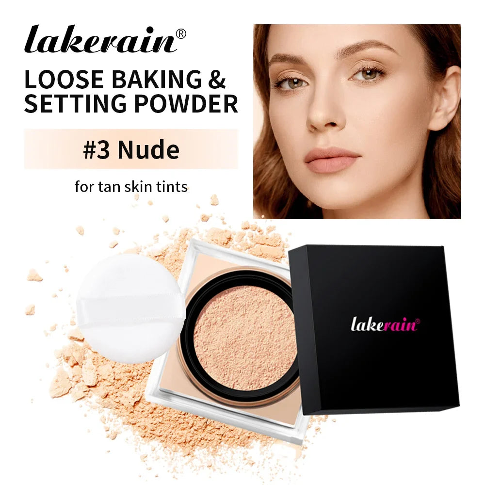 Lakerain Loose Baking & Setting Powder | Matte Oil Control