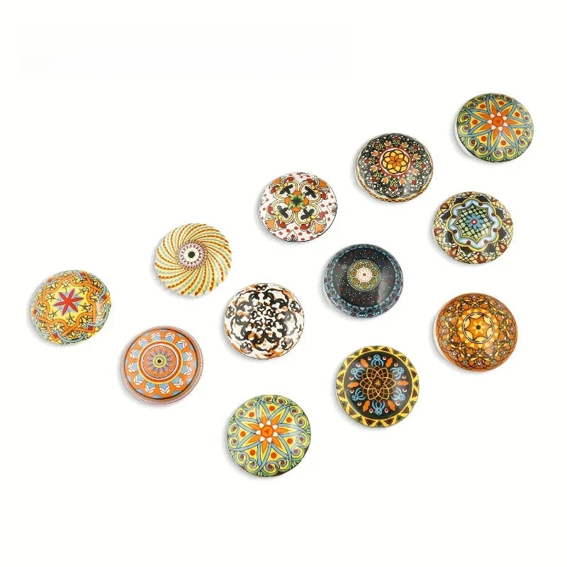 Bohemian Ceramic Cabinet Knob | Antique Finish Drawer Pull