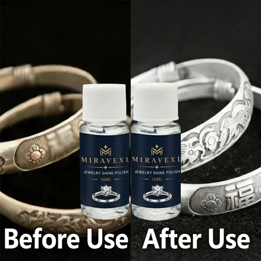 MIRAVEXL Gold & Silver Jewelry Cleaner Polish Solution 10ml