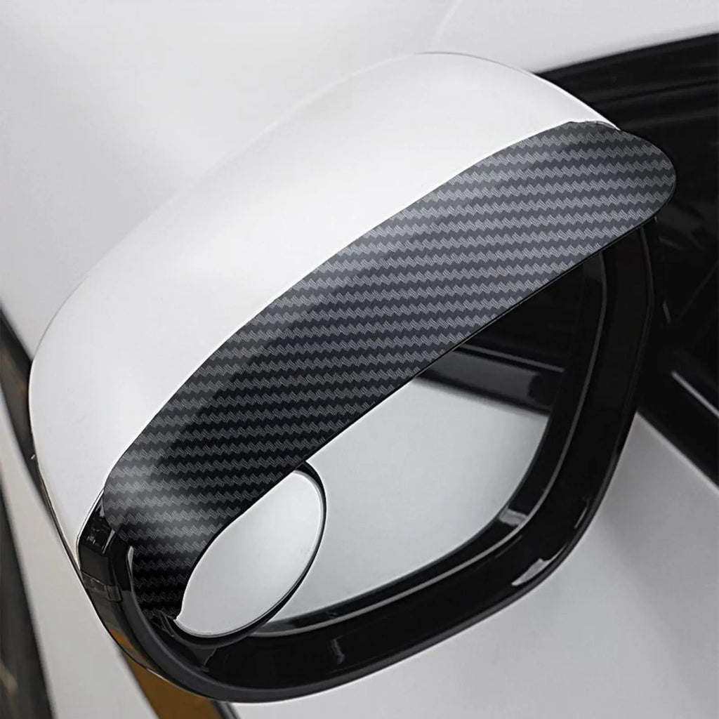Side Mirror Rain Visor Guards & Wide-Angle Blind Spot Mirror 2PCS