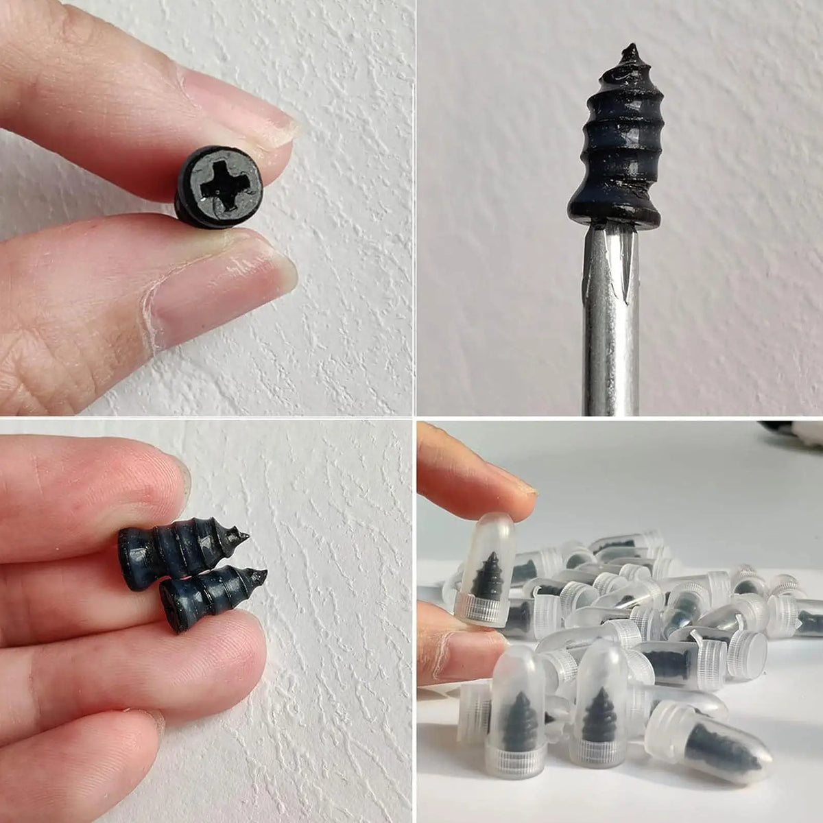 Rubber Tire Repair Plugs – Tubeless Puncture Fix Kit 10 Pc