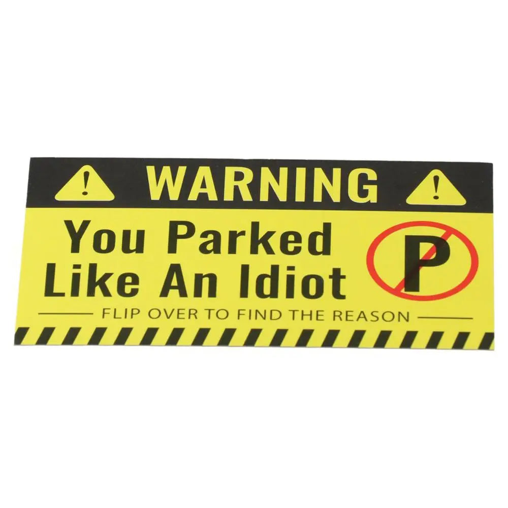 100 Funny Bad Parking Cards – Multi-Violation Notice Pack