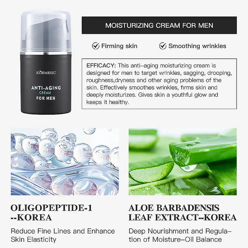 Men Face Cream Improve Male Rough Facial Skin Balance Oil Shine