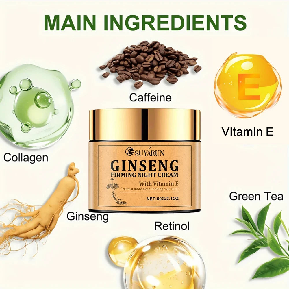 SUYARUN Ginseng Firming Night Cream – Retinol Anti-Aging