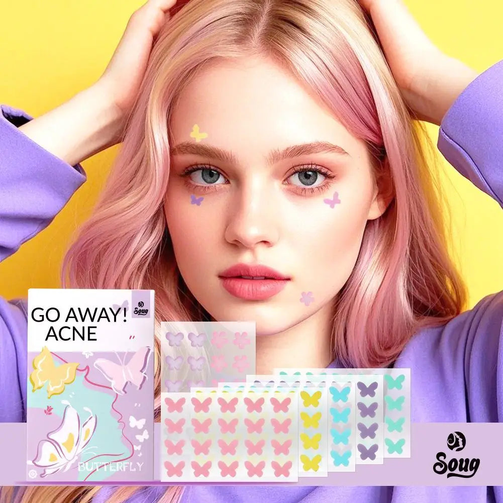 Cute Butterfly Heart Star Acne Pimple Patches – 120-420 Count