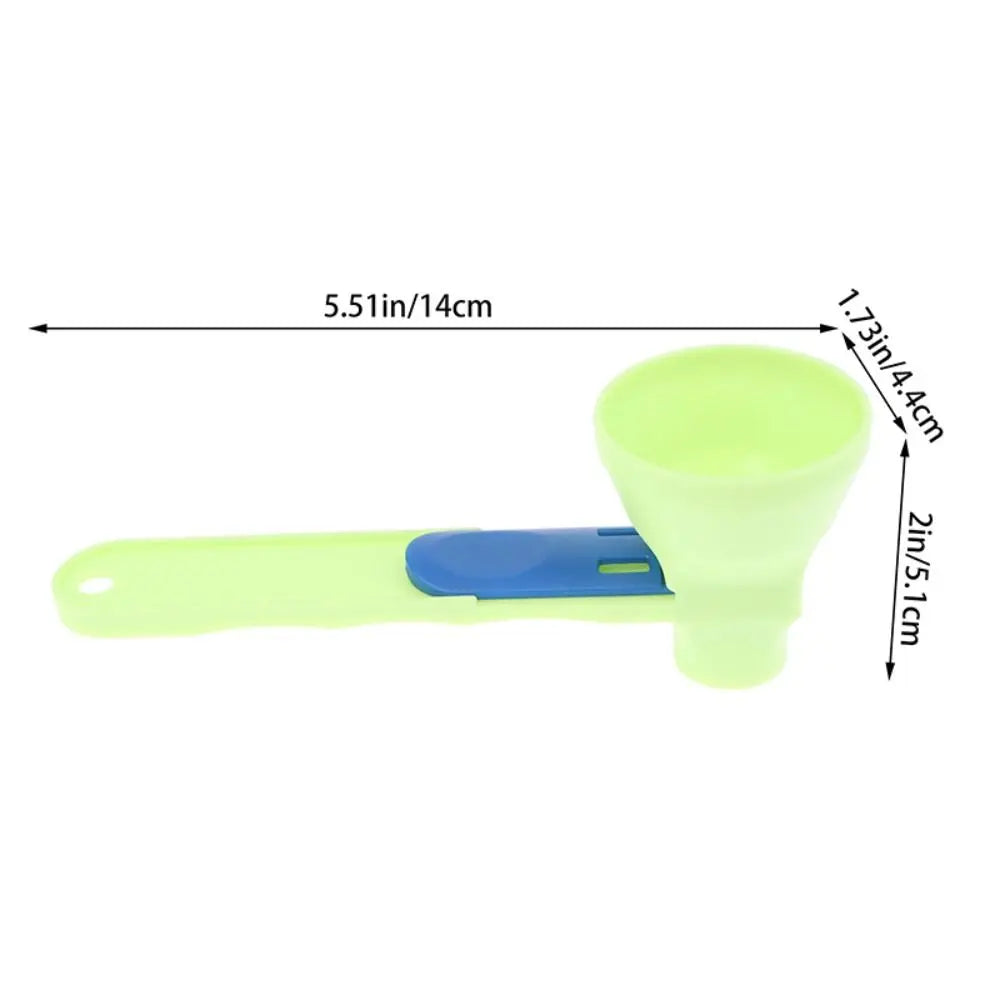 Creative Flling Coffee Scoop Funnel Plastic Reusable Sliding 1 Design