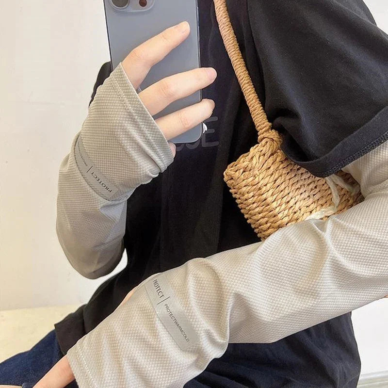 UV Protection Ice Arm Sleeves – Unisex Sun Cover for Cycling