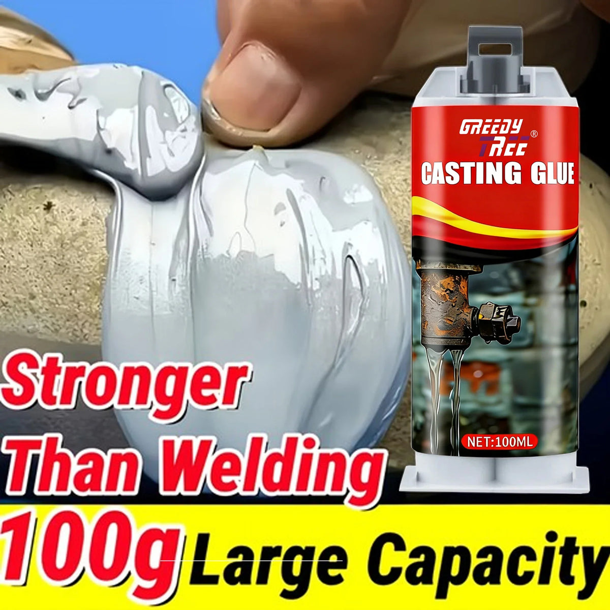 High-Strength Casting Glue Kit – Cracks, Leaks & Auto Repairs