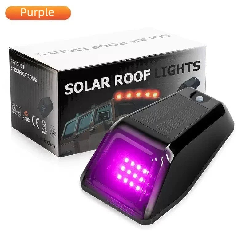 Solar LED Cab Roof Warning Lights for Trucks, SUVs & Motorcycles