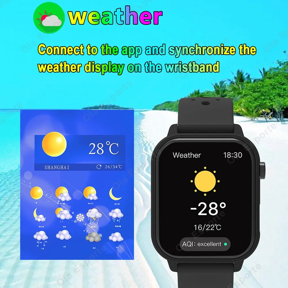 2026 Multifunctional Smart Watch Men Women Bluetooth Connected Phone