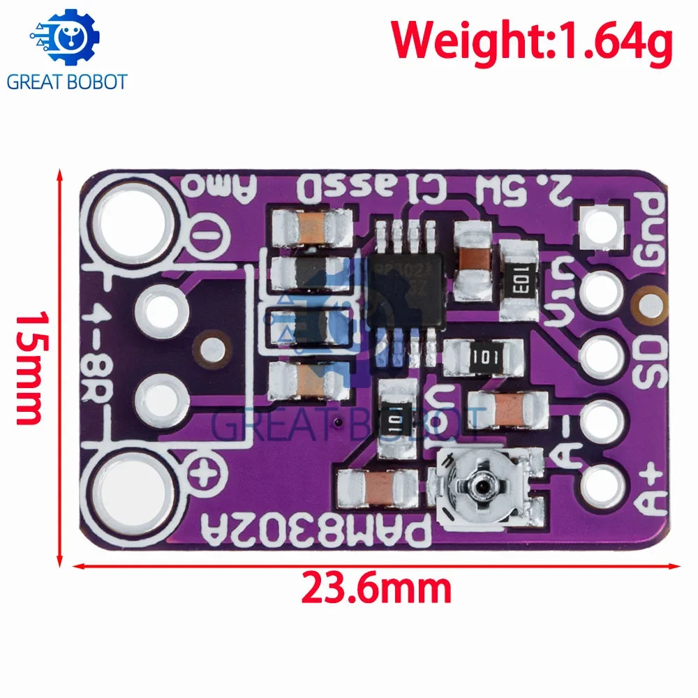 PAM8302 2.5W Class D Audio Amplifier Module – CJMCU-832