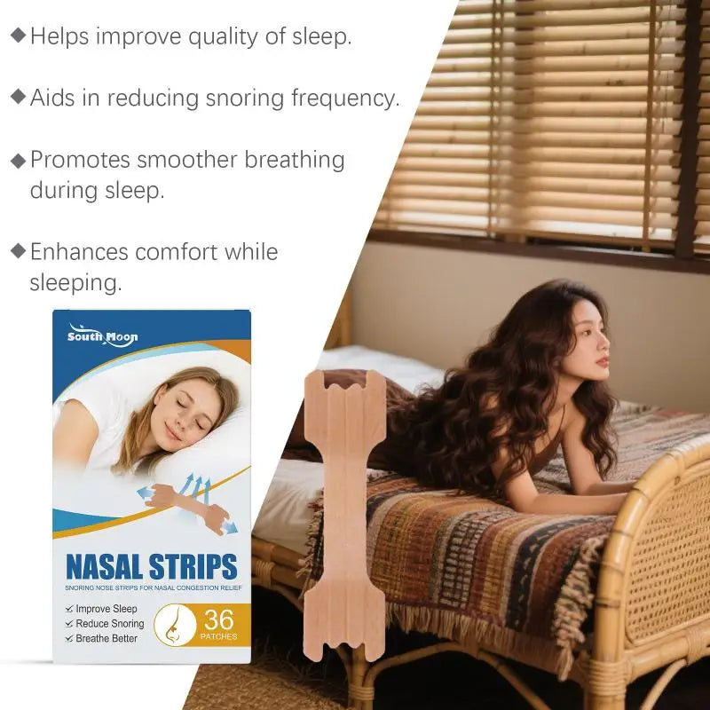 36-Pack Overnight Nose Patches – Lavender & Eucalyptus Sleep Strips