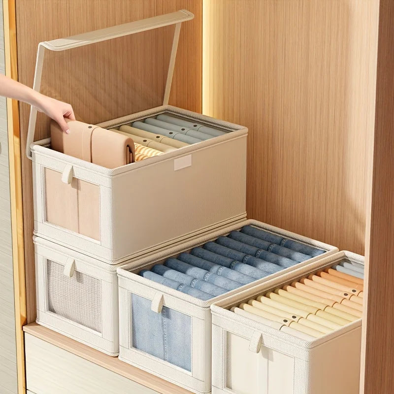 Foldable Oxford Cloth Storage Box Dustproof Household Clothes
