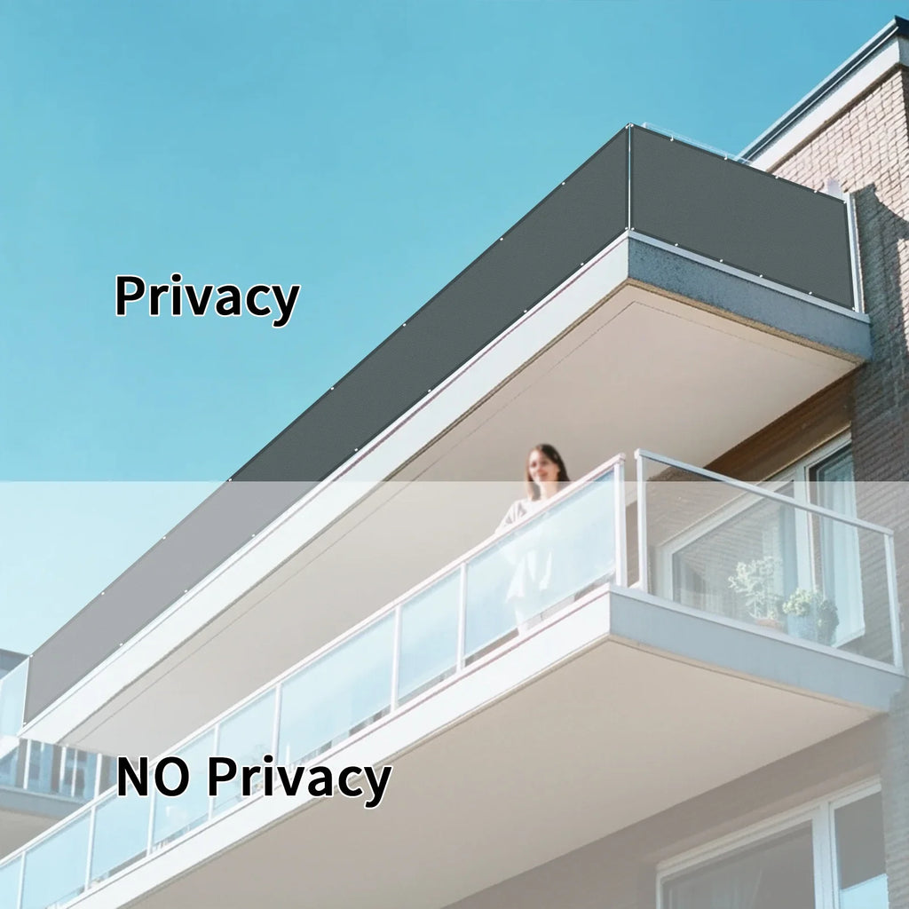Waterproof Balcony Privacy Screen | UV & Wind Protection