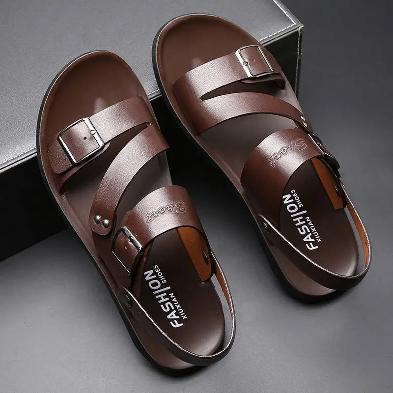 Men's Slip-On Beach Sandals – Soft EVA, Anti-Slip Rubber Sole