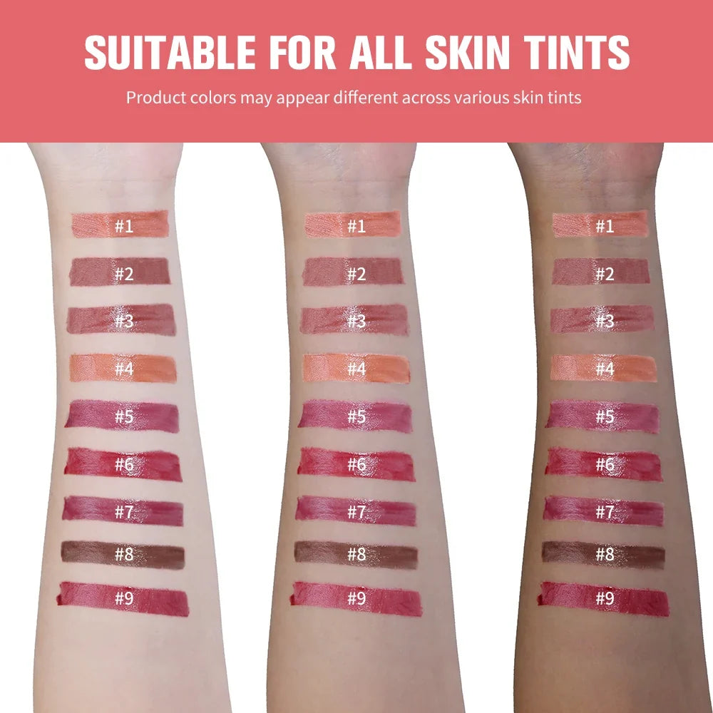 JuicePop Lip Tint Oil Gloss – High Shine & Hydrating, 9 Shades