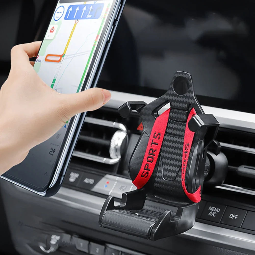 Racing Seat Car Phone Holder Suction Cup Mount | Universal Fit