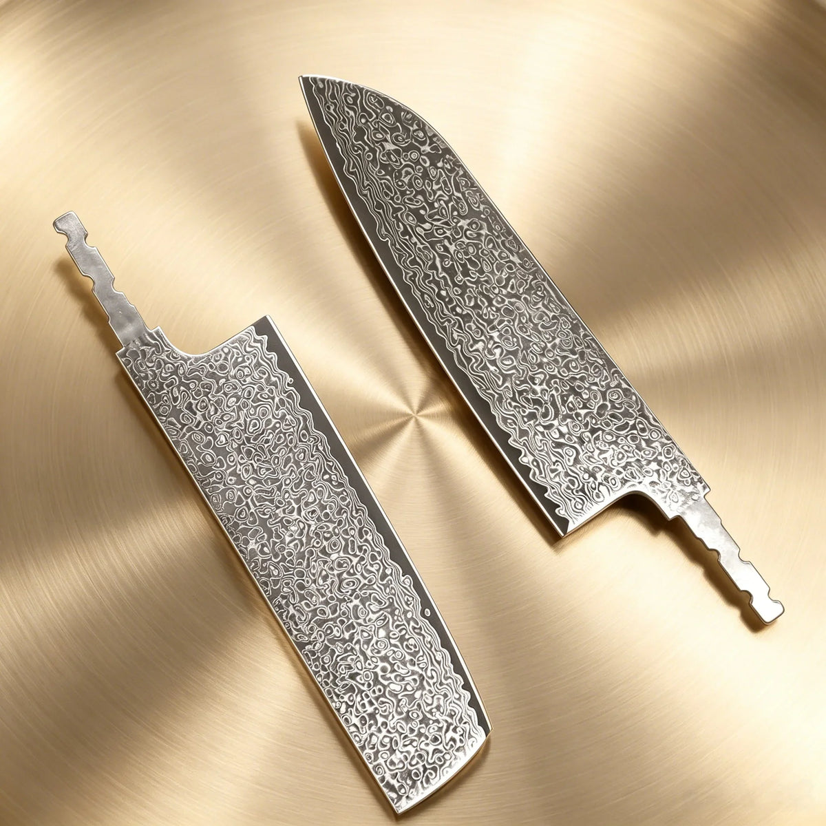 Hand Forged Damascus Steel Chef Knife Blade – 21.8cm