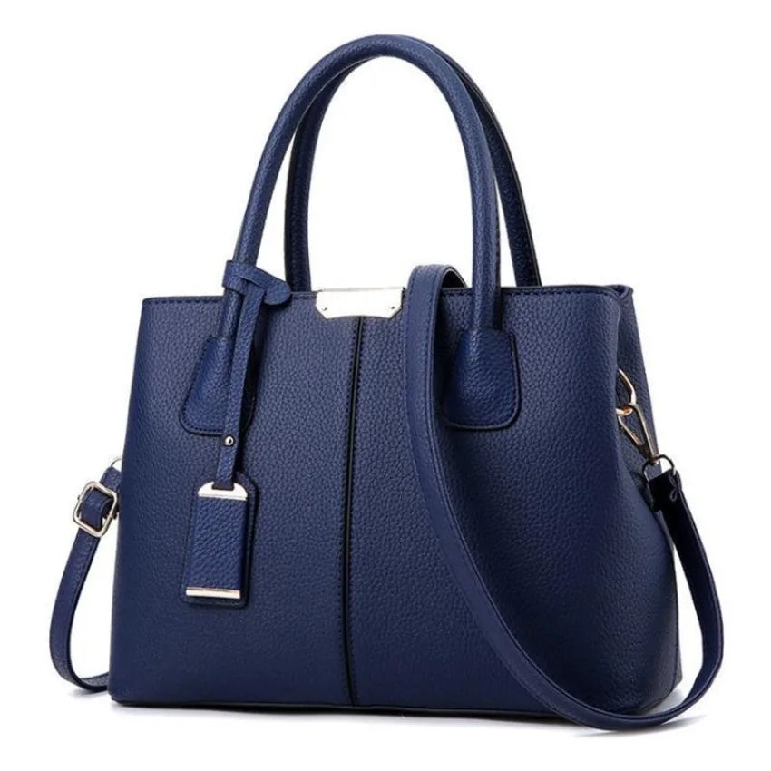 Women's PU Leather Tote Bag – Large Shoulder & Crossbody Purse