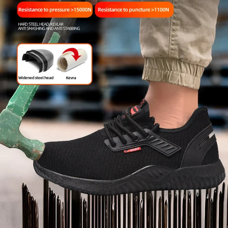 Men's Steel Toe Safety Sneakers | Waterproof Work Shoes