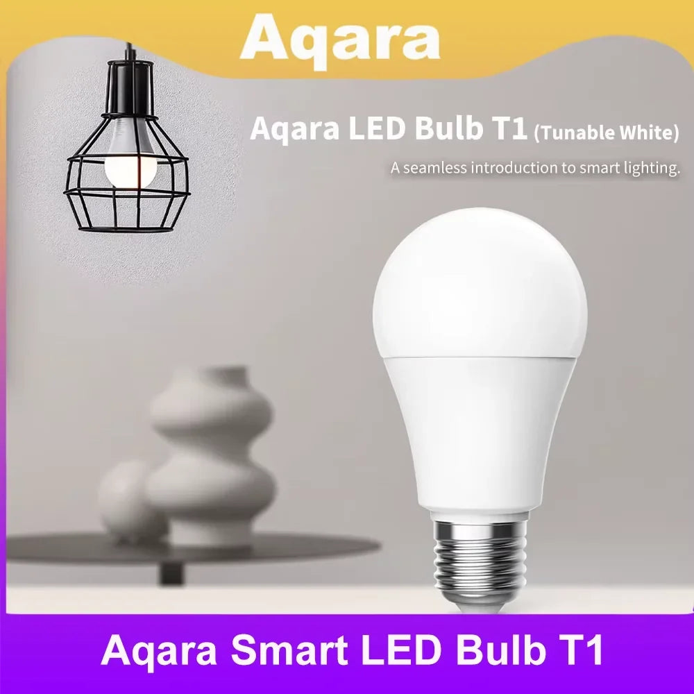 Aqara Smart LED Bulb T1 Zigbee 3 0 E27 6500K 220-240V Bluetooth Home