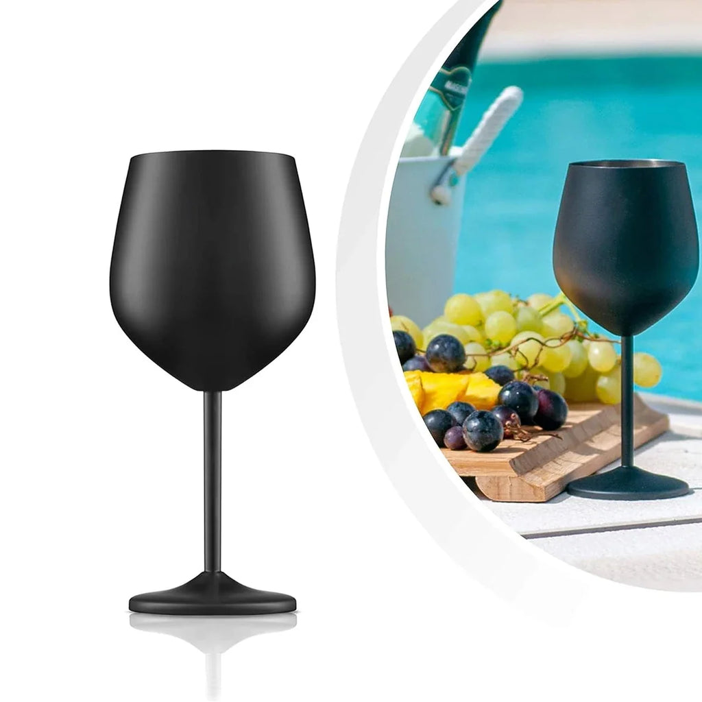 Shatterproof Stainless Steel Wine Glasses | Cocktail & Champagne