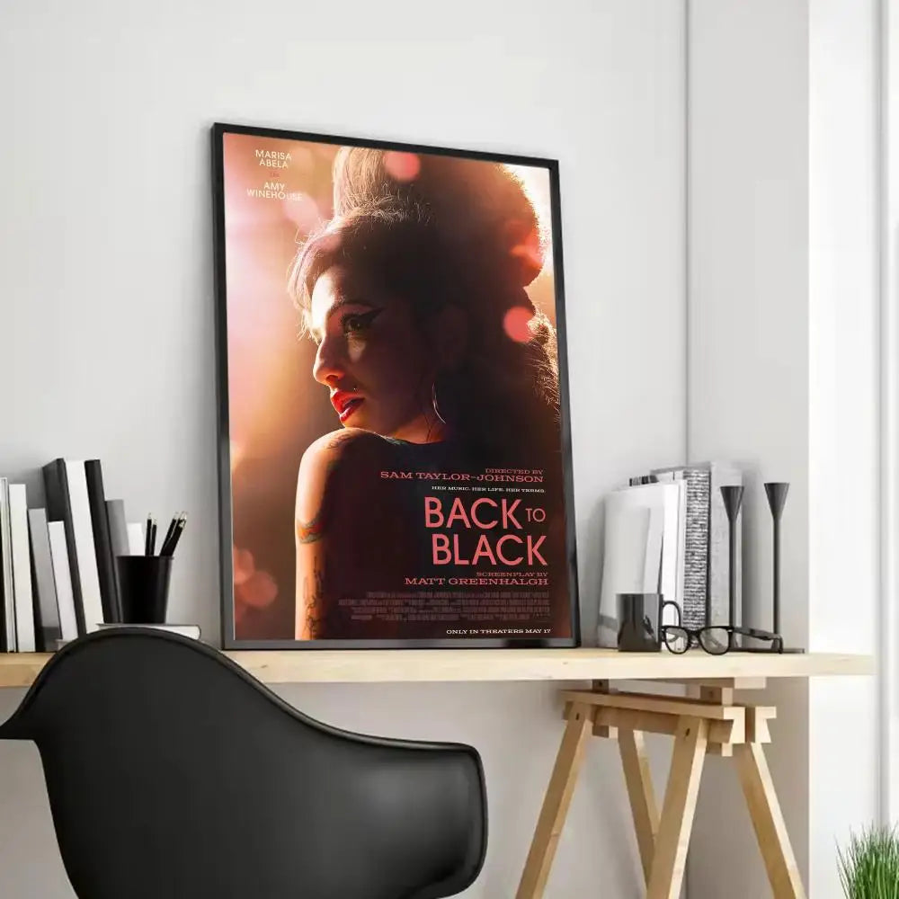 Amy Winehouse Canvas Wall Art – Frameless Music Poster Print