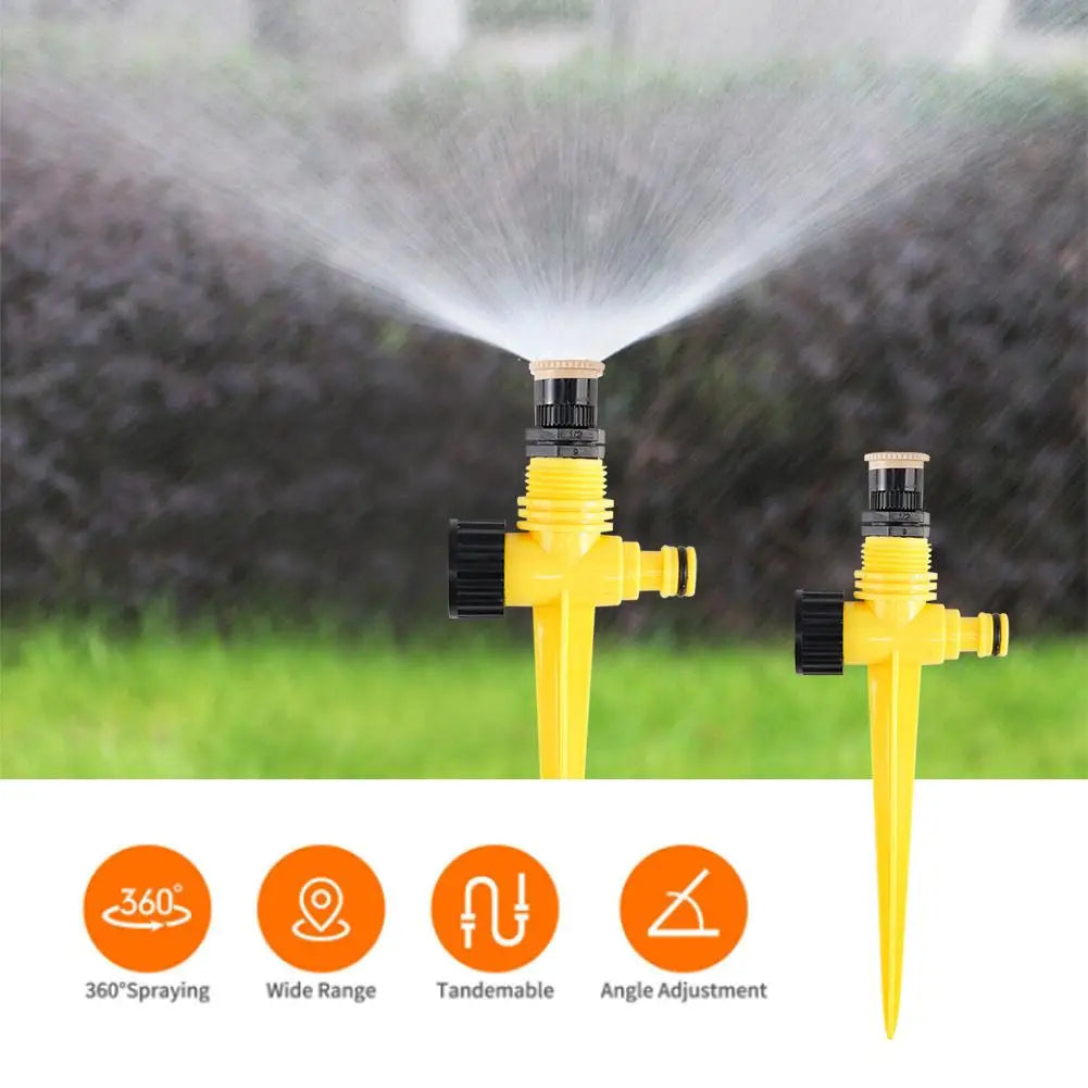 5-Pack 360° Rotating Garden Sprinkler Ground Plug Irrigation