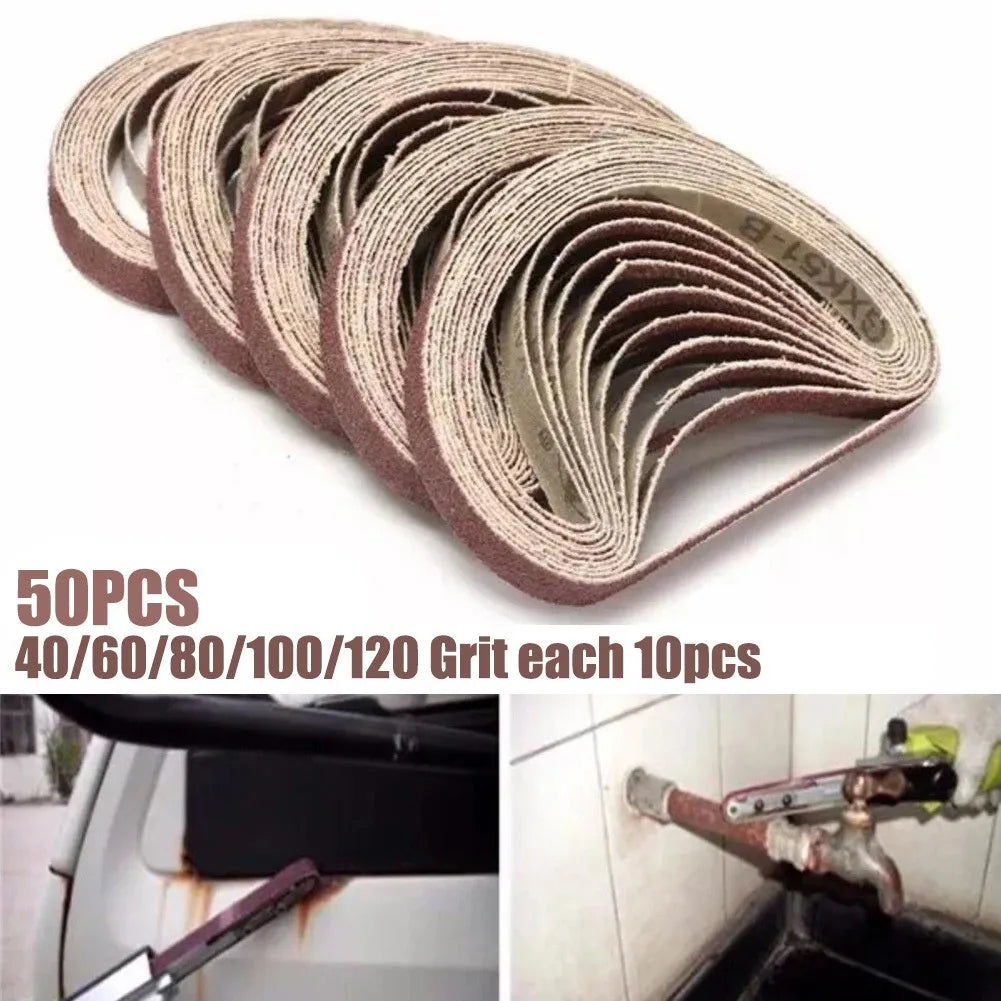 Sanding Belt 40-120 Grits 10x330mm Sanders File Sander Angle Grinder