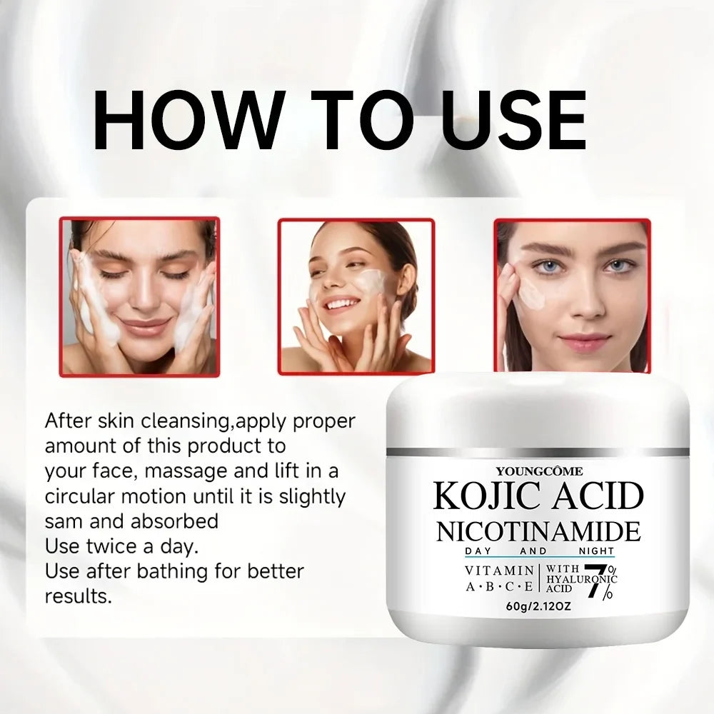 Kojic Acid & Collagen Face Cream – Brightening & Firming